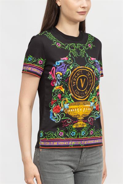 Versace Jeans Couture Kadın Bisiklet Yaka T-Shirt