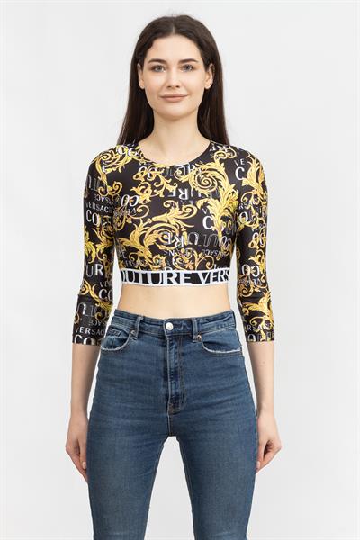 Versace Jeans Couture Kadın Bisiklet Yaka T-Shirt