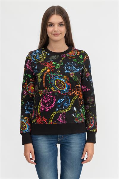 Versace Jeans Couture Kadın Bisiklet Yaka Sweatshirt