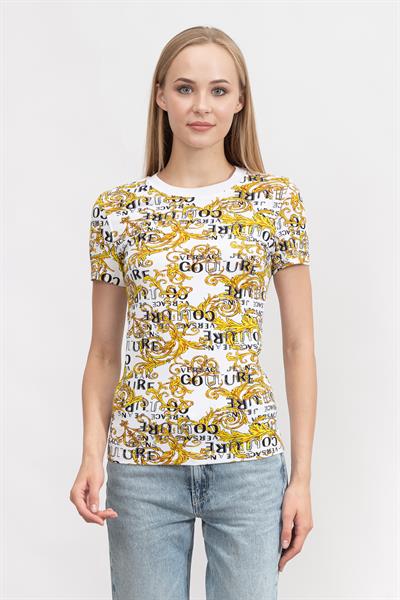 Versace Jeans Couture Kadın Bisiklet Yaka T-Shirt