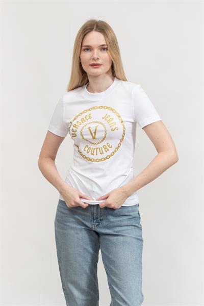 Versace Jeans Couture Kadın Bisiklet Yaka T-Shirt