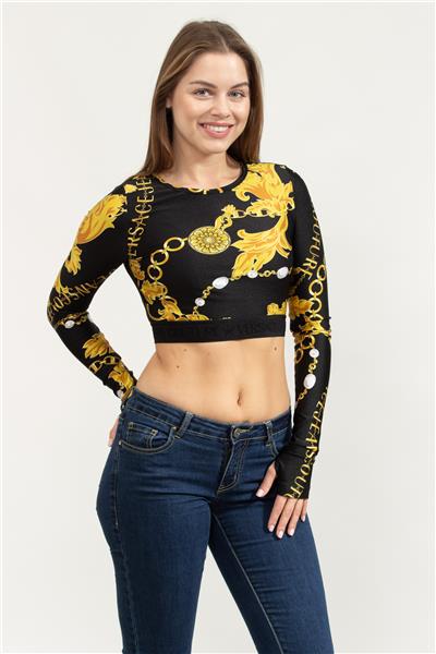 Versace Jeans Couture Kadın Bisiklet Yaka T-Shirt