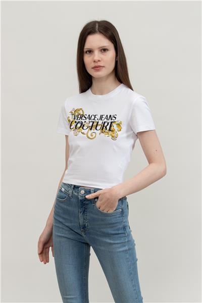 Versace Jeans Couture Kadın Bisiklet Yaka T-Shirt