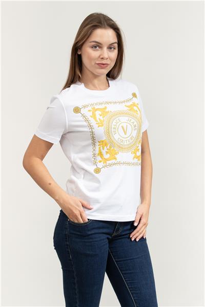 Versace Jeans Couture Kadın Bisiklet Yaka T-Shirt