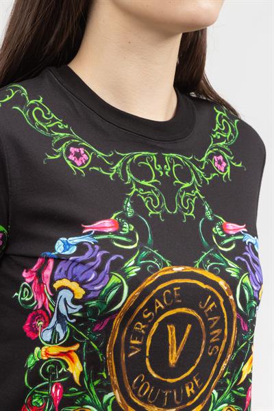 Versace Jeans Couture Kadın Bisiklet Yaka T-Shirt
