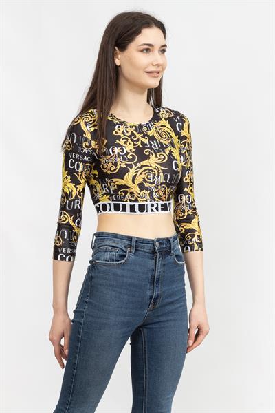 Versace Jeans Couture Kadın Bisiklet Yaka T-Shirt