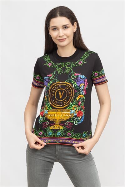 Versace Jeans Couture Kadın Bisiklet Yaka T-Shirt