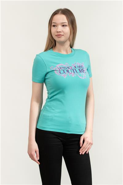 Versace Jeans Couture Kadın Bisiklet Yaka T-Shirt