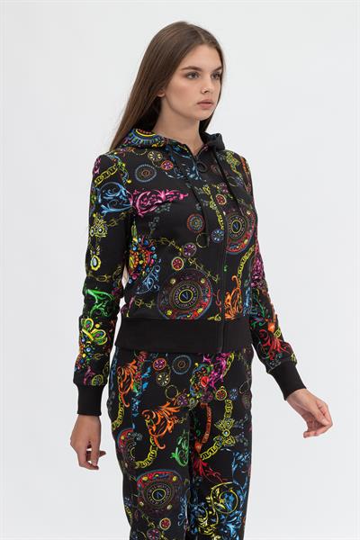 Versace Jeans Couture Kadın Fermuarlı Sweatshirt