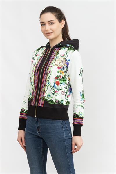 Versace Jeans Couture Kadın Fermuarlı Sweatshirt