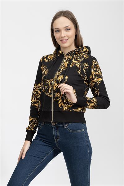 Versace Jeans Couture Kadın Fermuarlı Sweatshirt