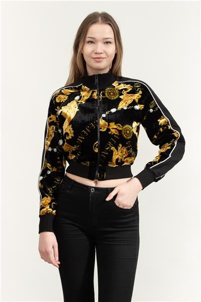 Versace Jeans Couture Kadın Fermuarlı Sweatshirt
