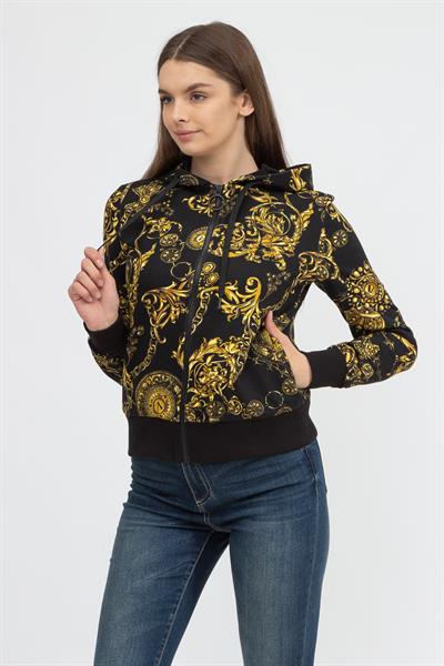 Versace Jeans Couture Kadın Fermuarlı Sweatshirt