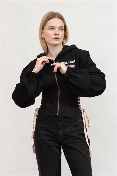 Versace Jeans Couture Kadın Kapüşonlu Sweatshirt