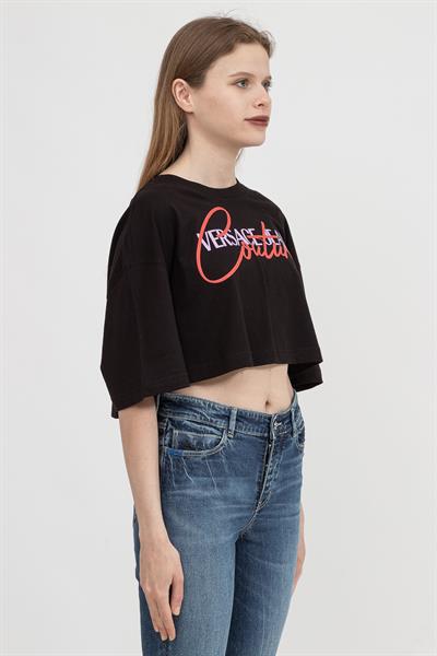 Versace Jeans Couture Kadın Uzun Kollu T-Shirt Siyah