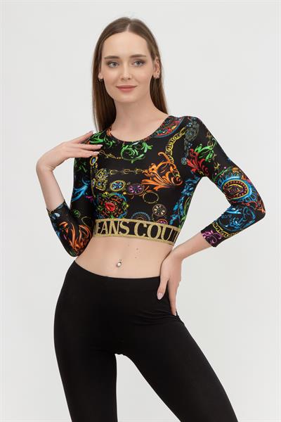 Versace Jeans Couture Kadın Uzun Kollu T-Shirt