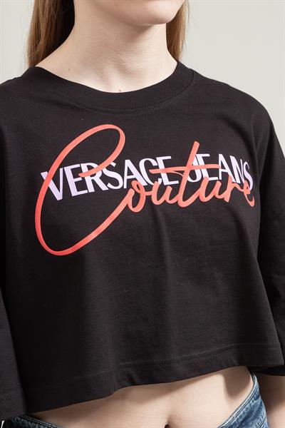 Versace Jeans Couture Kadın Uzun Kollu T-Shirt Siyah