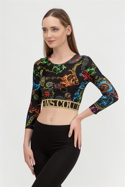 Versace Jeans Couture Kadın Uzun Kollu T-Shirt