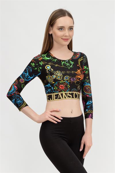 Versace Jeans Couture Kadın Uzun Kollu T-Shirt
