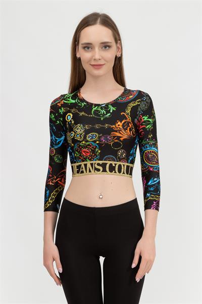 Versace Jeans Couture Kadın Uzun Kollu T-Shirt
