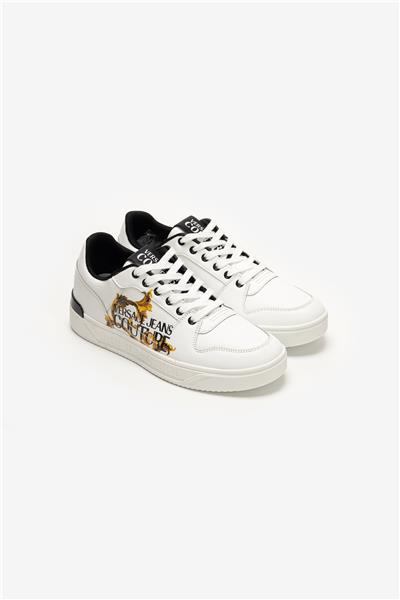 Versace Jeans Couture Leather Baroque Print Erkek Sneaker
