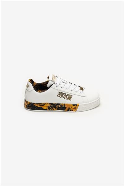 Versace Jeans Couture Leather Printed Outsole Kadın Sneaker