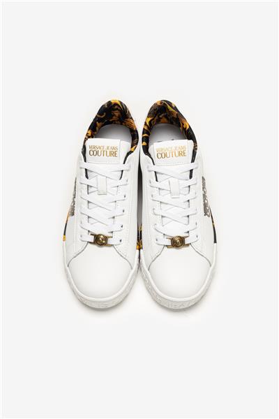 Versace Jeans Couture Leather Printed Outsole Kadın Sneaker
