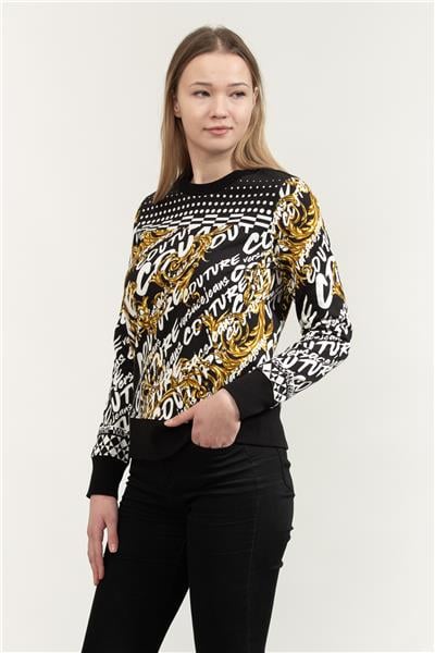 Versace Jeans Couture Placed Kadın Bisiklet Yaka Sweatshirt