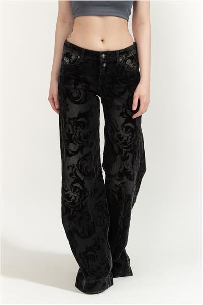 Versace Jeans Couture Slim Wide Leg Stella Kadın 5 Cepli Pantolon