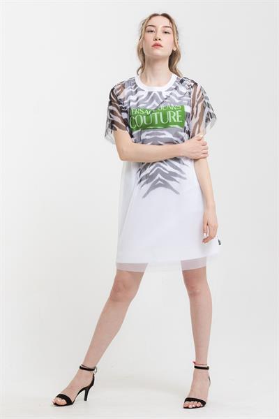 Versace Jeans Couture Tiger %100 Pamuklu Elbise