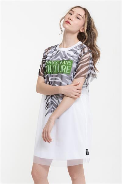 Versace Jeans Couture Tiger %100 Pamuklu Elbise