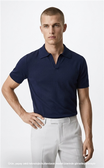 VQUE Erkek Polo Yaka Kısa Kol Rayon Triko