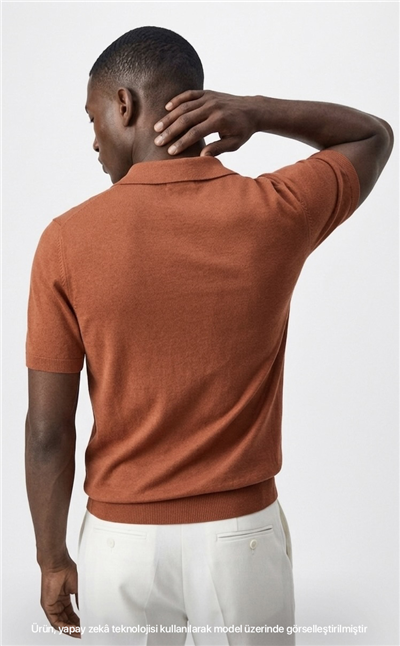 VQUE Erkek Polo Yaka Kısa Kol Rayon Triko