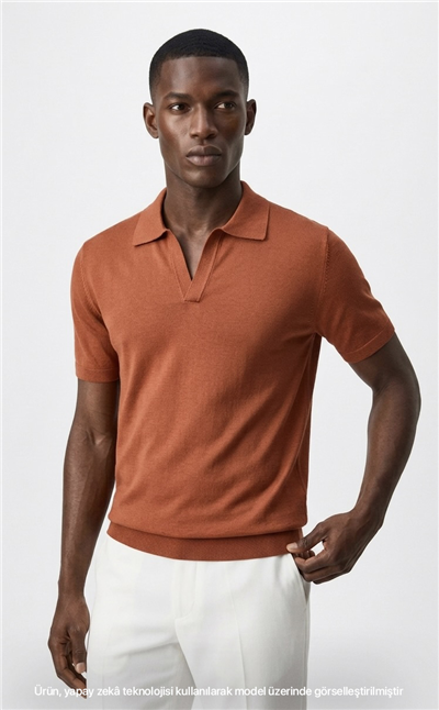VQUE Erkek Polo Yaka Kısa Kol Rayon Triko