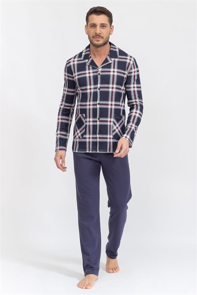 You 365 Erkek Pijama Takımı Mavi
