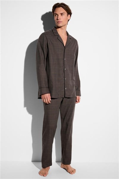 Zimmerli Cozy Flannel Erkek Pijama Takımı Çok Renkli
