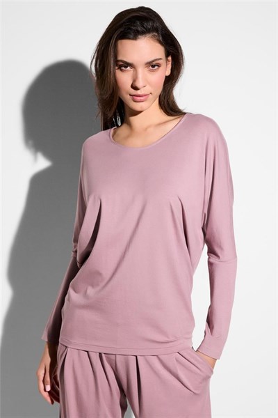 Zimmerli Pureness Kadın Uzun Kollu T-Shirt Lila