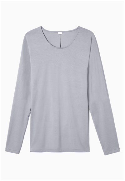 Zimmerli Pureness Kadın Uzun Kollu T-Shirt Mavi