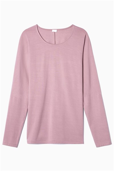 Zimmerli Pureness Kadın Uzun Kollu T-Shirt Lila