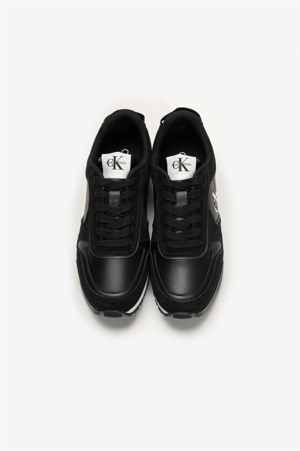 Calvin Klein Toothy Run Laceup Low Lth Mix Erkek Sneaker Siyah