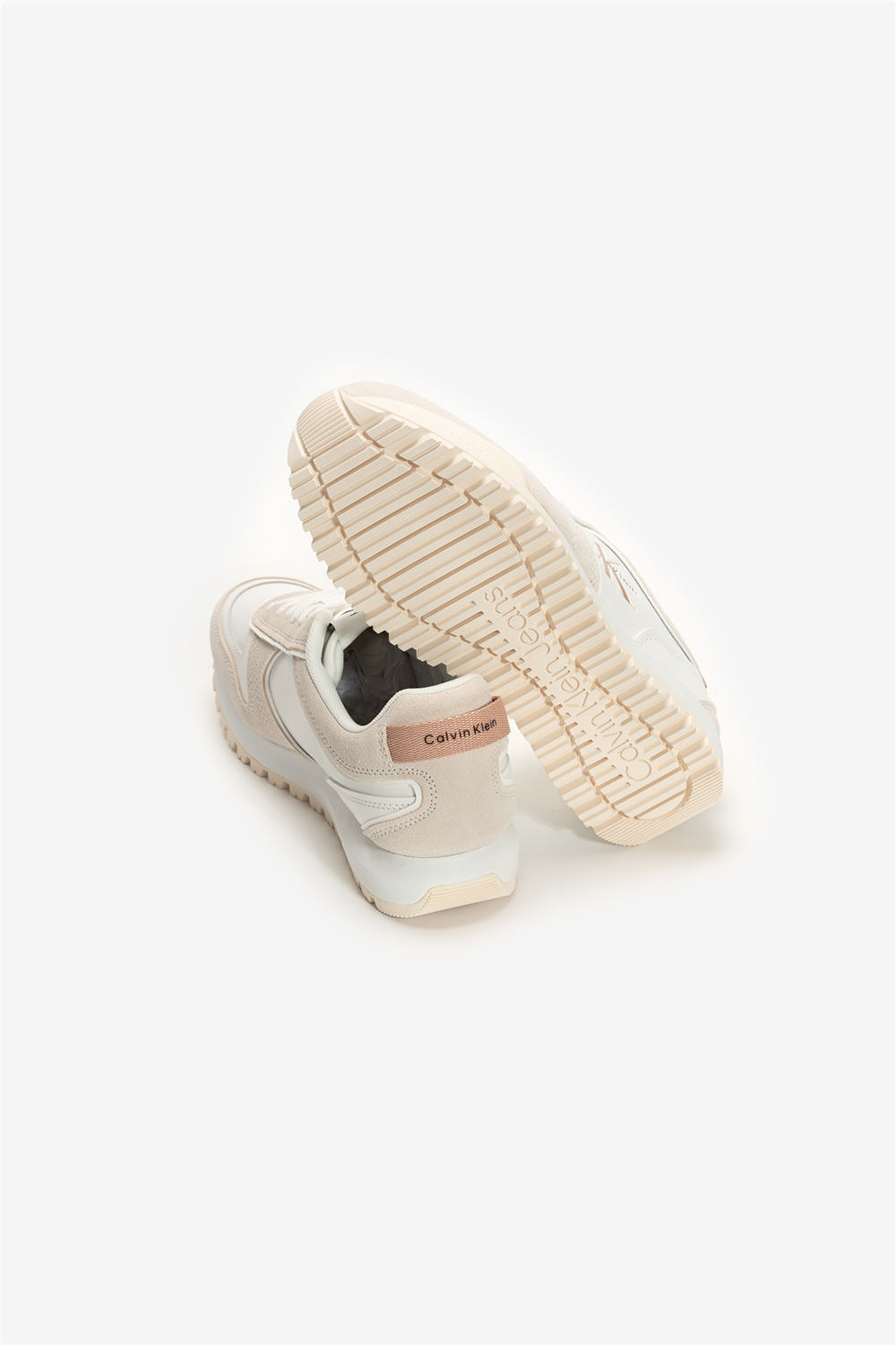 Calvin Klein Toothy Run Laceup Low Lth Mix Erkek Sneaker Beyaz