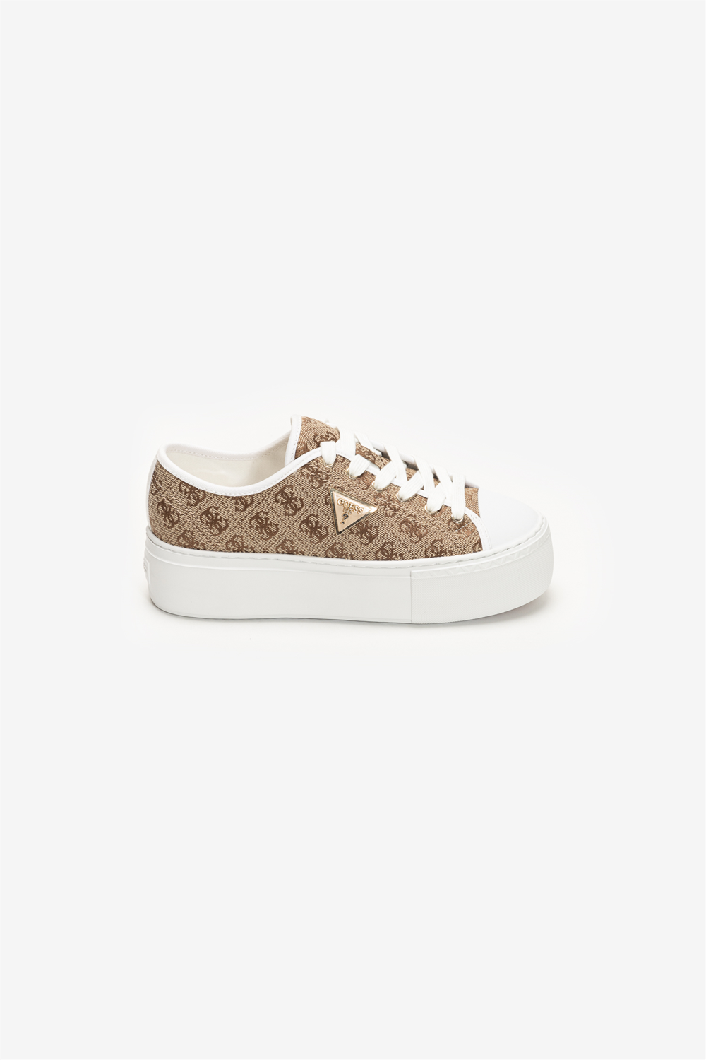 靴 guesssjp Guess Joezi Kadın Sneaker Bej