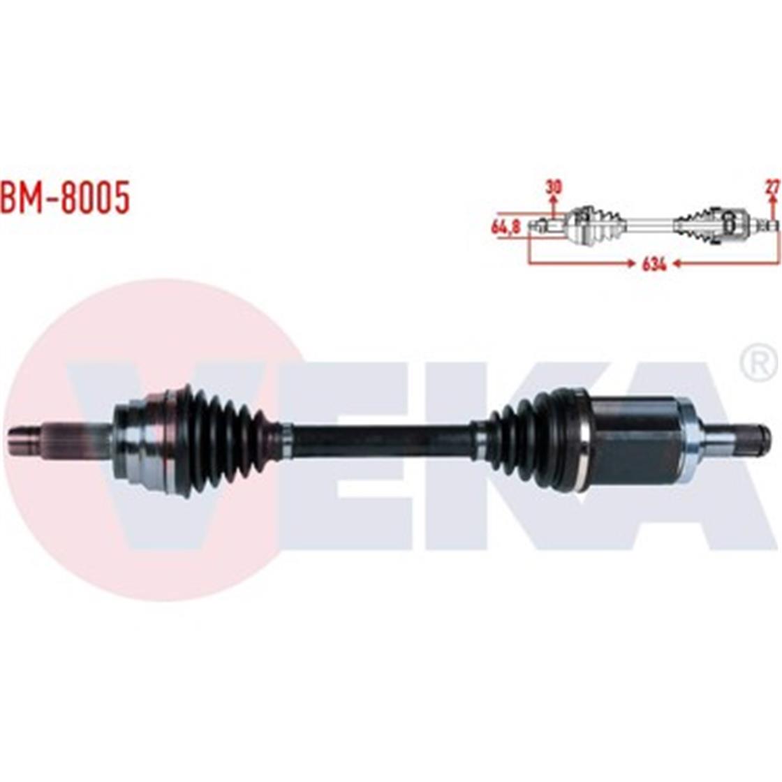 BM-8005BMW AKS E70 SOL ÖN - BMW - OEM 3160 7 545 125..VEKA