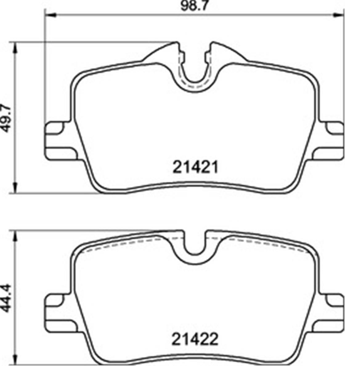 8DB 355 040-681BMW BALATA G20 ARKA - BMW - OEM 3420 6 888 825...HELLA PAGID