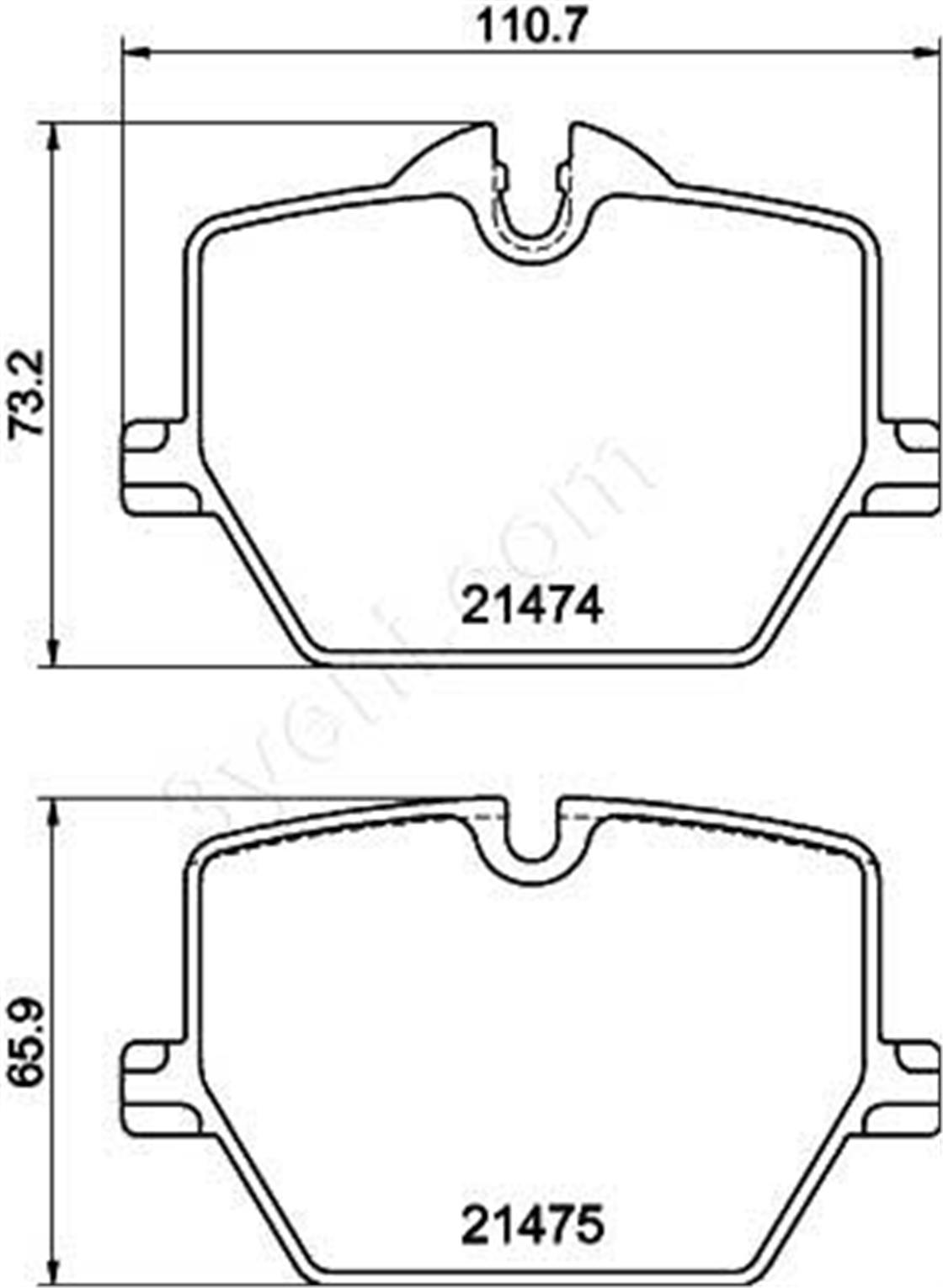8DB 355 040-601BMW BALATA G20 ARKA M SPOR - BMW - OEM 3420 6 888 835..HELLA PAGID