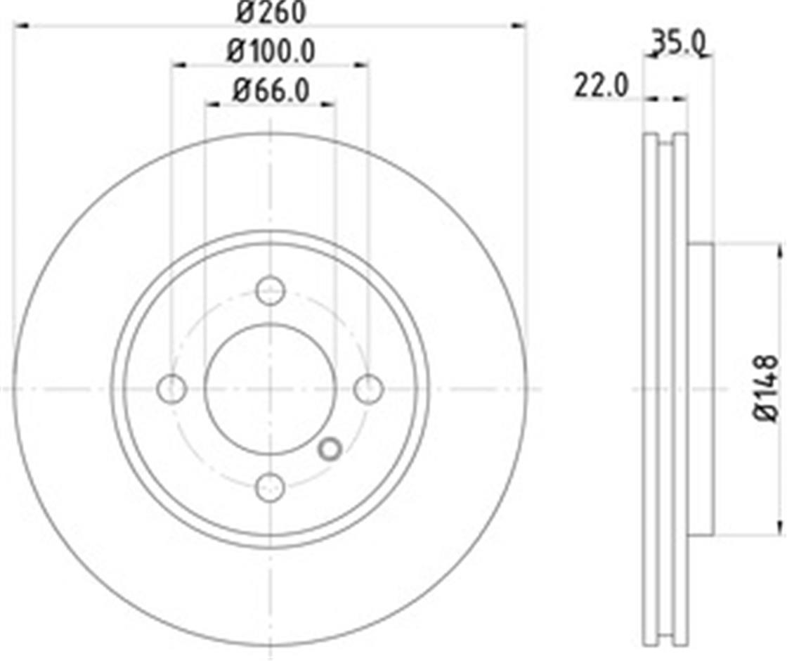 BMW DİSK E30 ÖN HAVALI - BMW - OEM 3411 1 154 749.