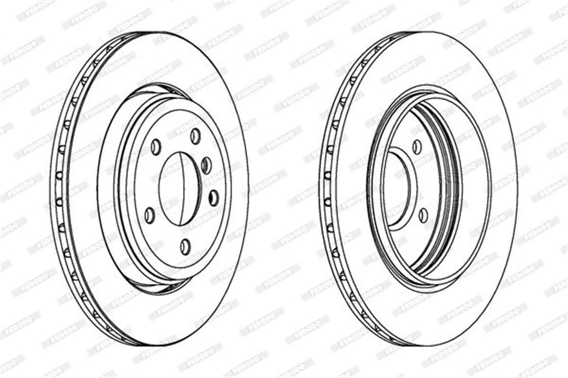 DDF1280CBMW DİSK E46 ARKA M57-M54 Xİ-XD  - BMW - OEM 3420 1 166 073..FERODO
