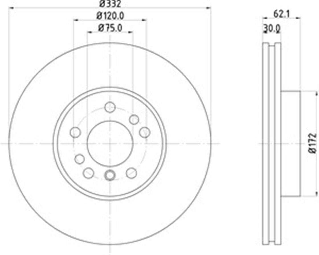 BMW DİSK E53 ÖN KARBONLU - BMW - OEM 34116756045..