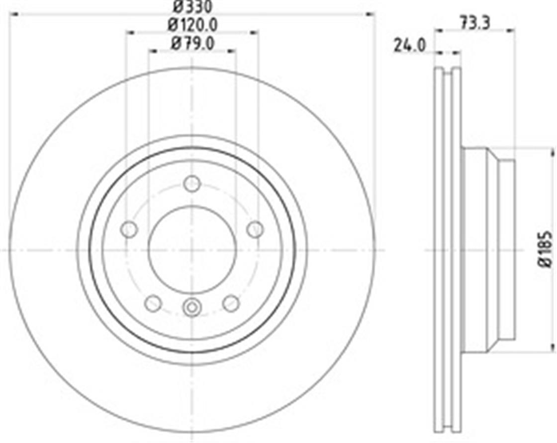 BMW DİSK E90 ÖN 325-330  - BMW - OEM 34116764645..