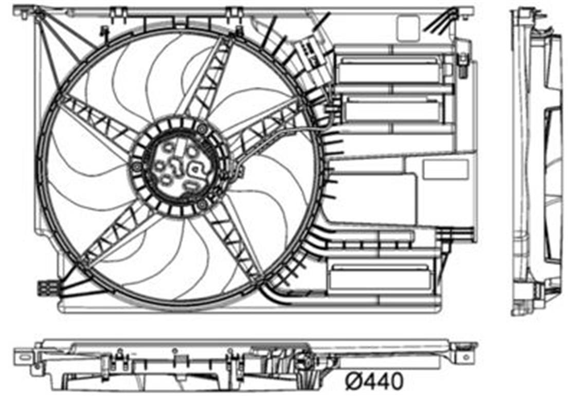 BMW FAN F45 - BMW - OEM 17427617609